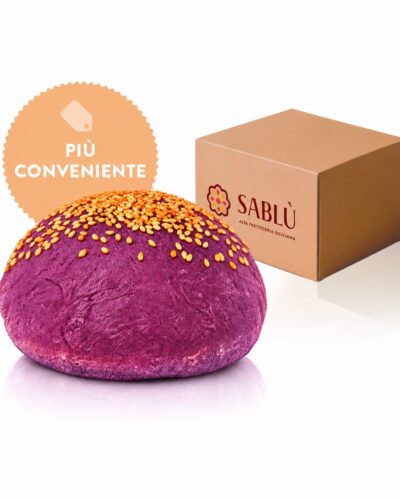 Purple Burger bun semi di Sesamo - 75 g - Imballo